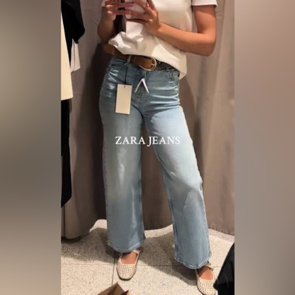 Zara Light Blue Straight Leg Women's Jeans Size 4